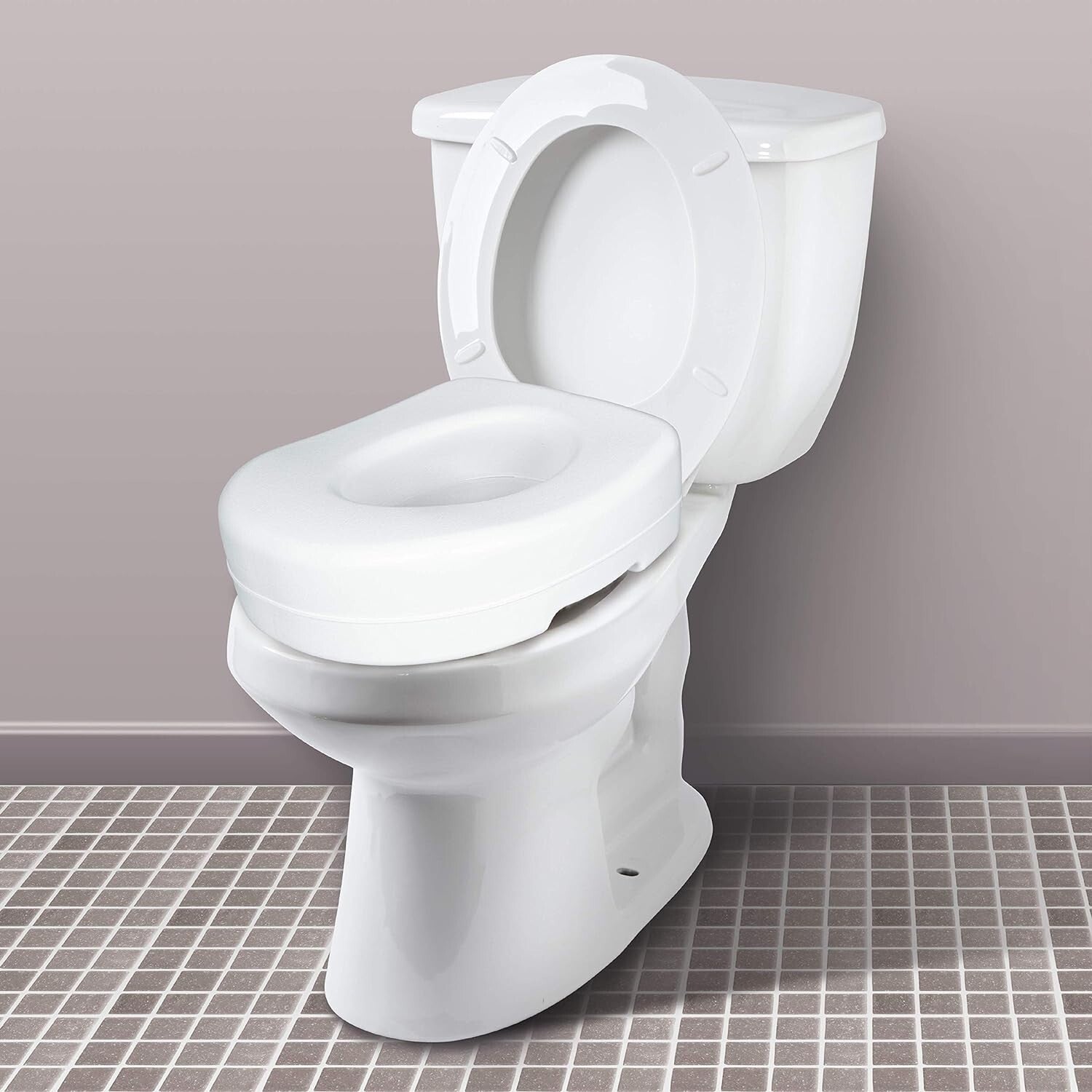 Carex Elevated Toilet Seat Riser Handicap Tall Booster Standard/Elongated (940)4