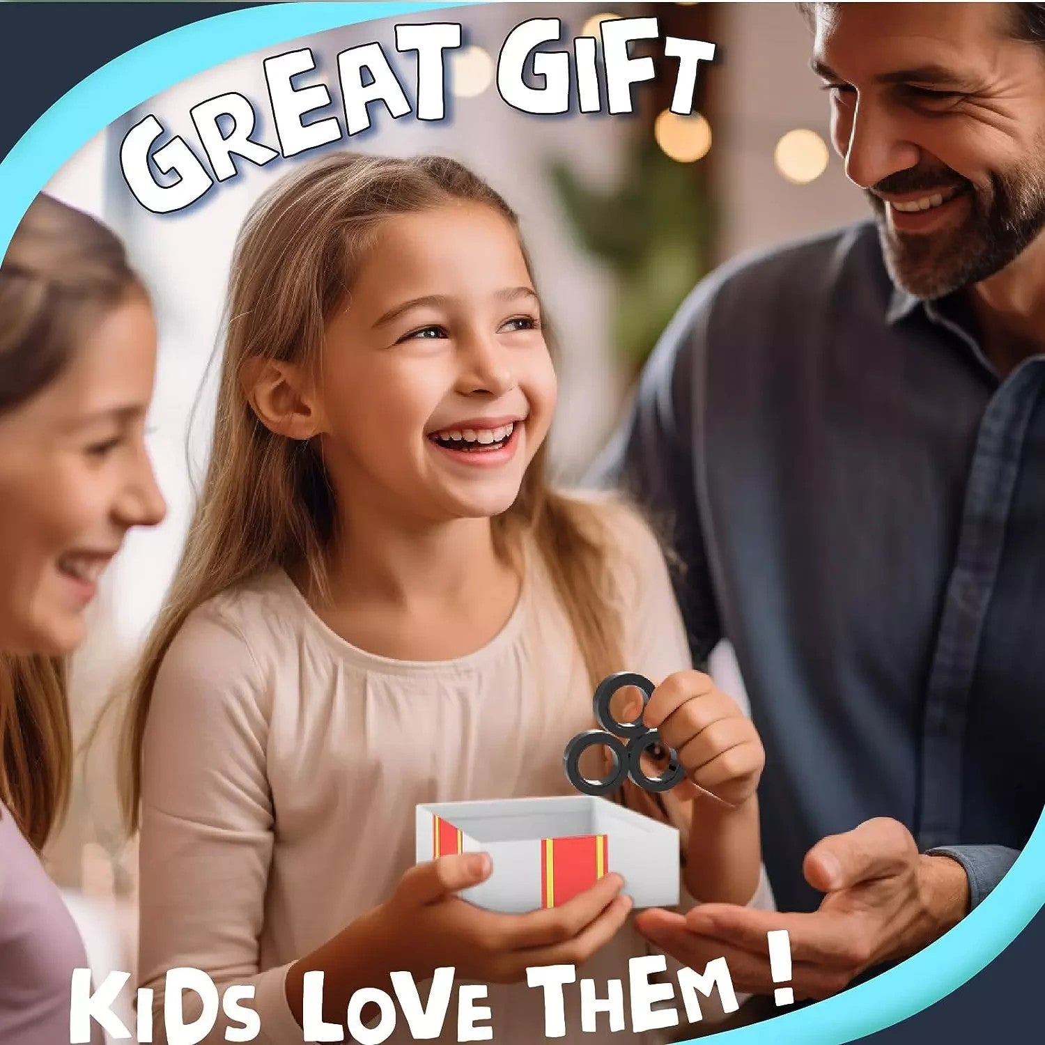 Magnetic Spinner Anxiety Fidget Rings for Adults Engaging Stress Relief Toy4