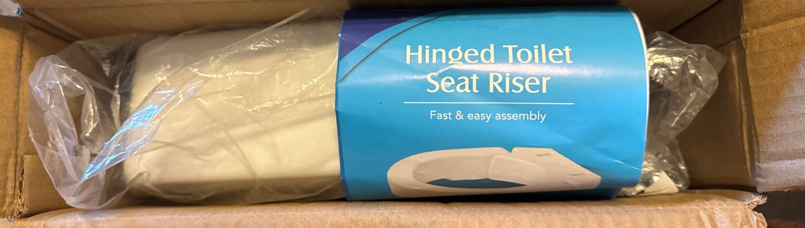 Carex Elongated Hinged Toilet Seat Riser Adds 3.5 Inches Height to Toilet (1997)1